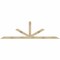 Ekena Millwork Saratoga Rough Sawn Timber Gable Bracket, Douglas Fir, 108"W x 31 1/2"H x 4"D x 4"F, 7/12 Pitch GBW108X31X0404SAR00RDF - alternate 1